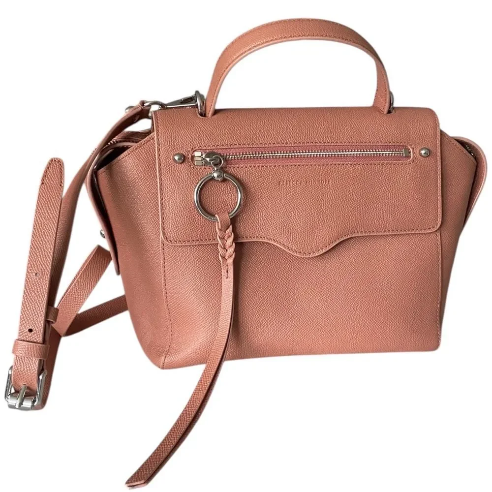 REBECCA MINKOFF Gabby Dessert Rose pink Genuine leather Satchel Bag